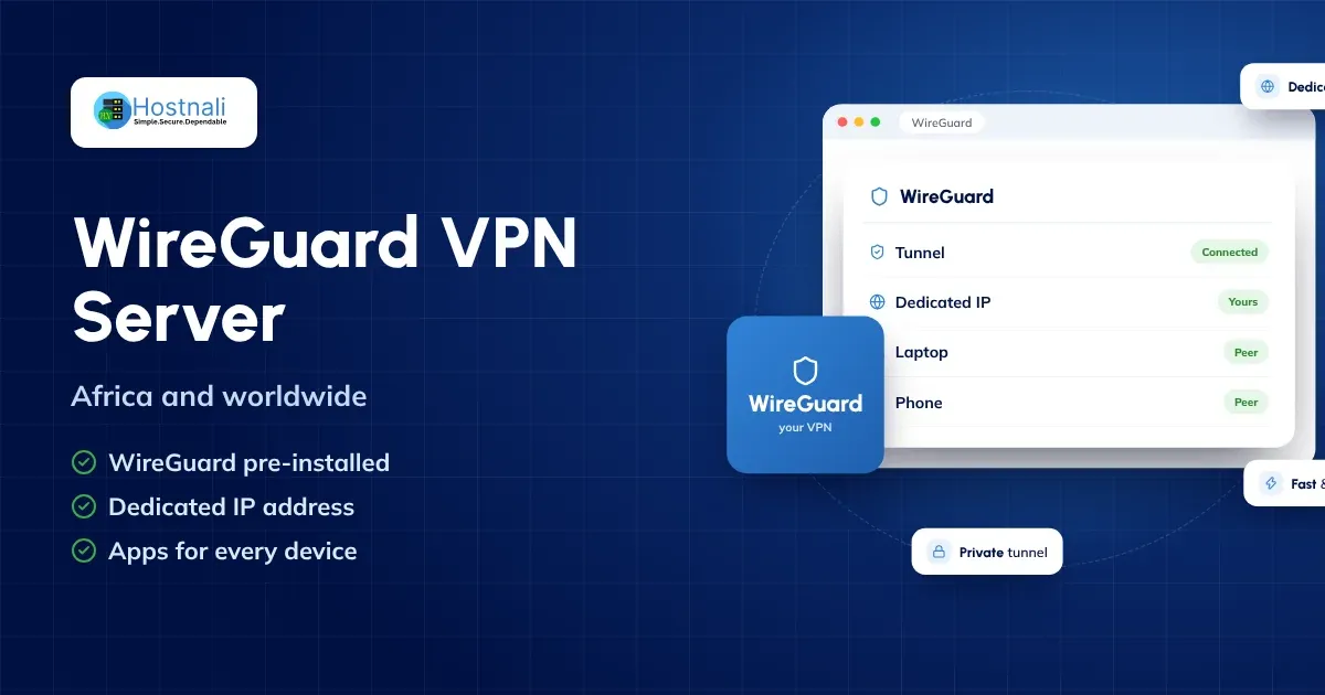 Your own WireGuard VPN server with a dedicated IP address