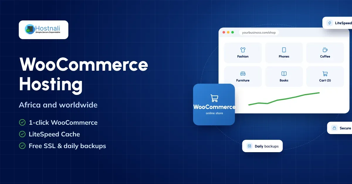 WooCommerce hosting: a fast online store on LiteSpeed with free SSL and daily backups