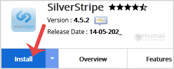 How to Install SilverStripe via Softaculous in cPanel? - SilverStripe install button