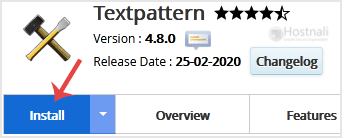 How to Install Textpattern via Softaculous in cPanel? - Textpattern install button